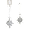 Набор подвесок из 2 звезд HOUSE OF SEASONS, 8*10 см, серая 83273